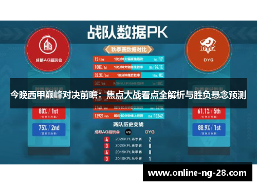 今晚西甲巅峰对决前瞻：焦点大战看点全解析与胜负悬念预测